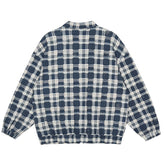 Jacke mit ausgefranstem Karomuster